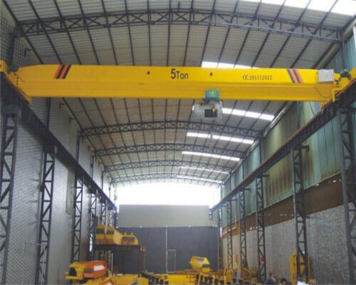 Elektrikli Hoist.jpg ile 5 Ton Tek Kirişli Gezer Vinç 5 Ton Single Girder Overhead Crane with Electric Hoist.jpg
