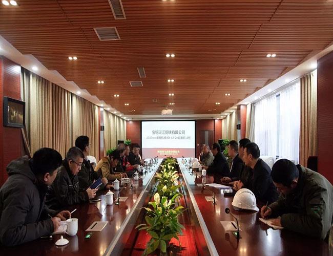 Baosteel Group firmamızın ürettiği geri sarma ünitesi projesinin vinçlerini kontrol ediyor611153008.jpg Baosteel Group conducts A check on the cranes of rewinding unit project that our company has built611153008.jpg