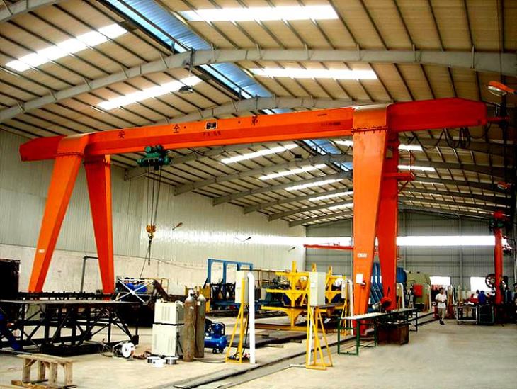 20 ton MH türü tek kiriş Gantry Crane kullanılan kapalı ve açık